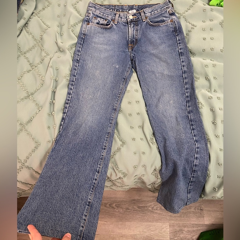 Luck Brand Low Rise Flared Jeans Size 6, fits Size 2,3,4